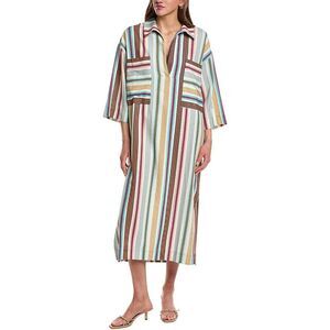 Electric & Rose Womens  Mary Stripe Kaftan, Blue